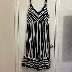 Torrid black and white stripped dress